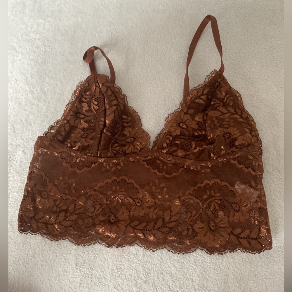 Brown crop top
